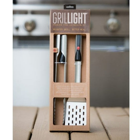 Grillight 2-Piece Set - LED Spatula & Smart Tongs Combo