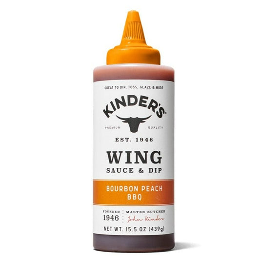 Kinder's Bourbon Peach BBQ Wing Sauce & Dip